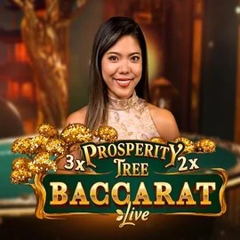 Prosperity Tree Baccarat slot logo by Evolution at Lucky Twice Casino